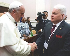 With Pope Francis at the Vatican