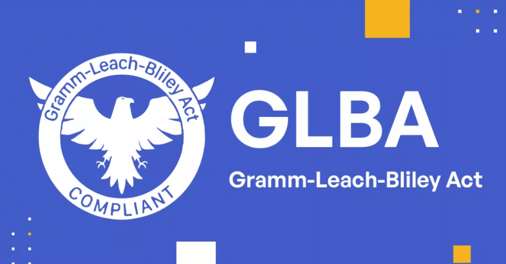 The logo for the GLBA Act.